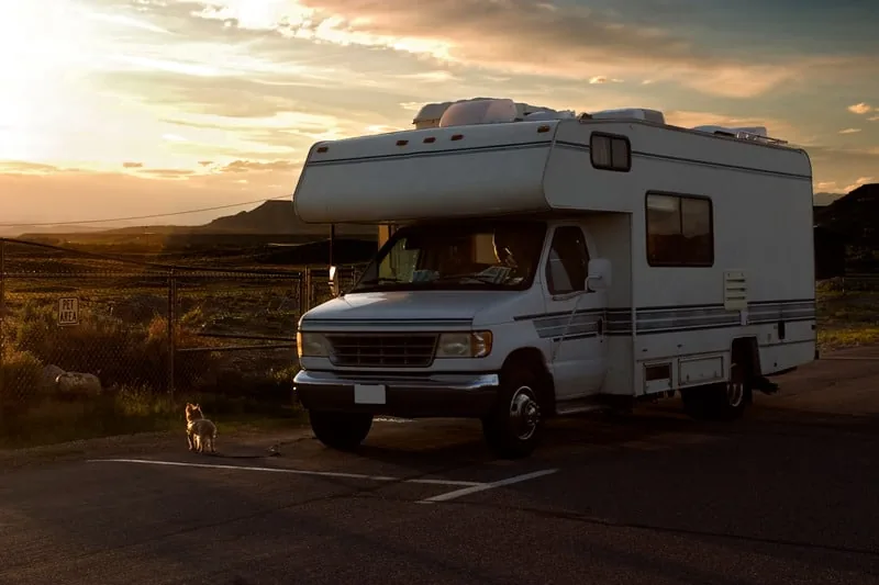 Kansas City RV motorhome ready for transport